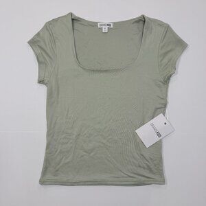 Orange Kiss Green Short‎ Sleeve Top